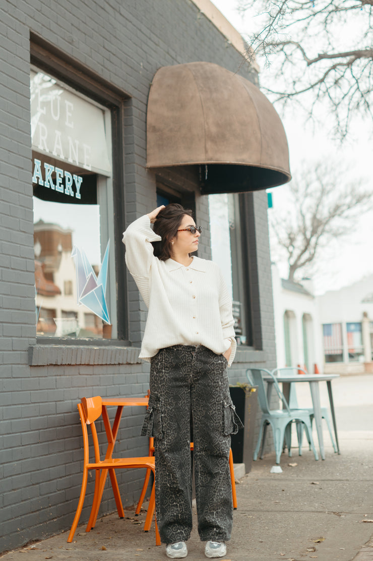 Leopard Cargo Pant